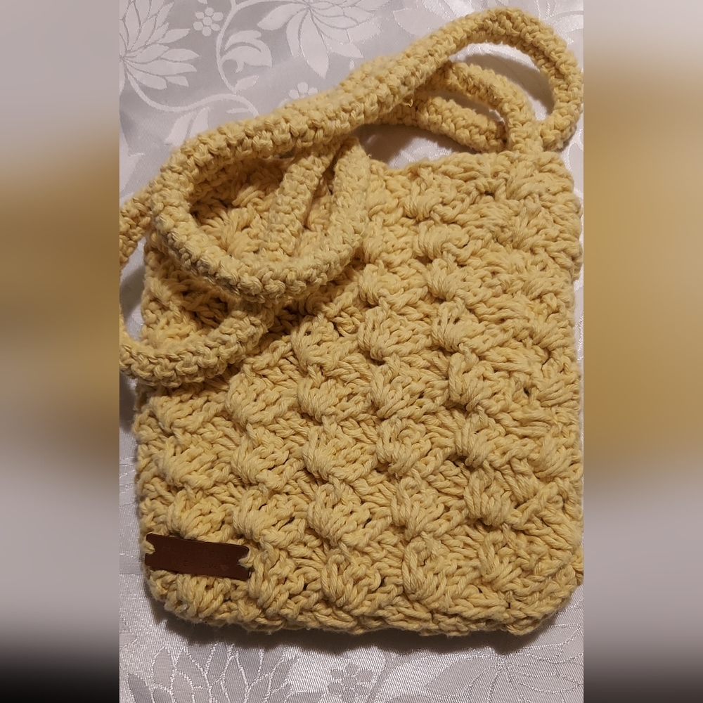 R&R - Handmade crossbody crochet bag.